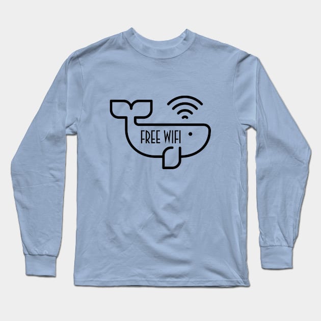 Free WiFi Long Sleeve T-Shirt by iconnico